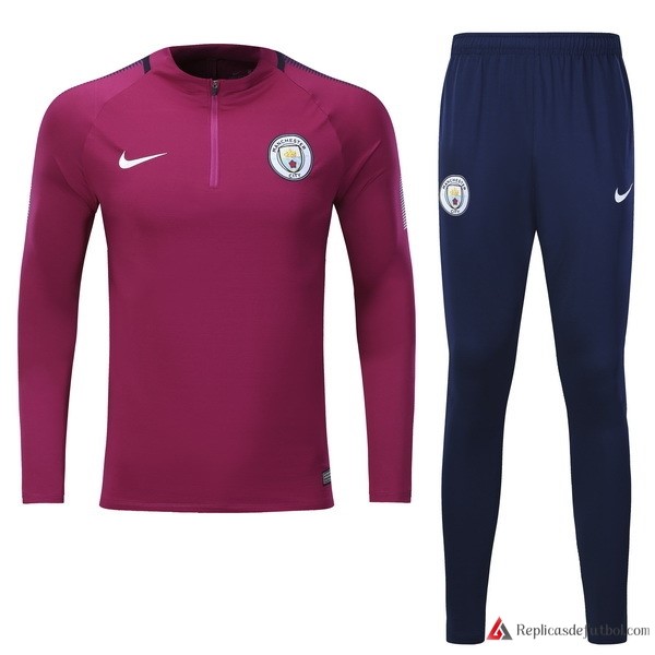 Chandal Manchester City 2017-2018 Rojo Marino Azul